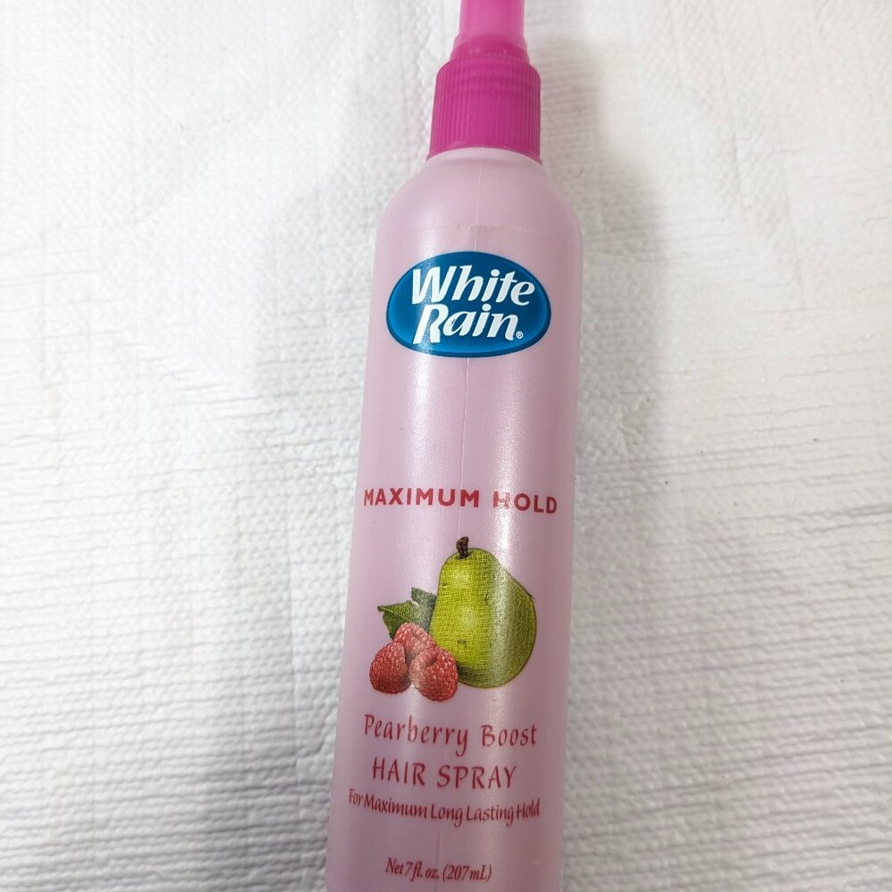 White Rain Pearberry Boost Hair Spray hairspray Maximum‎ hold discontinued 50%